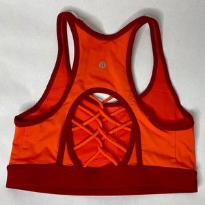 Lululemon Orange Sports Bra top